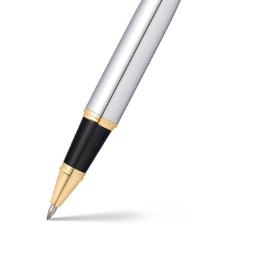 Sheaffer 300 Pluma Rollerball 9342 en Cromo Brillante con Acabados en Oro