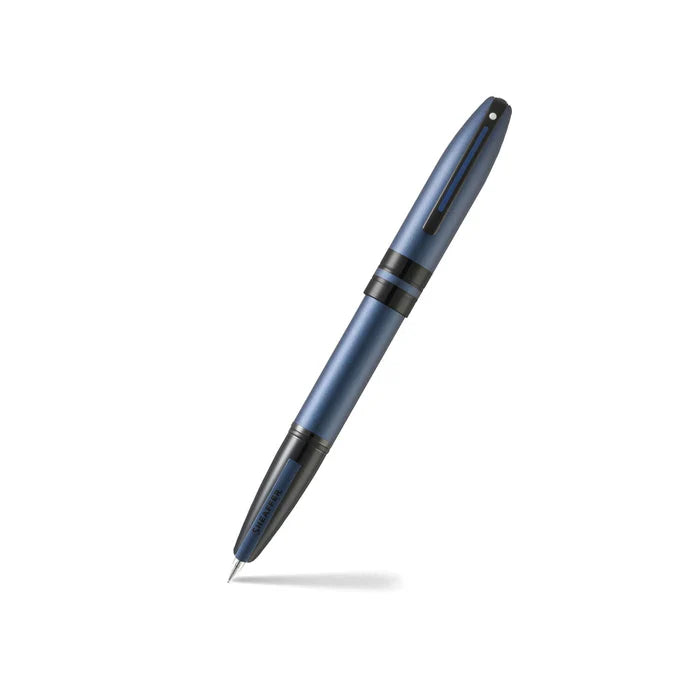 Sheaffer ICON 9110 Pluma Fuente en Azul Metálico con Acabados en Negro Brillante – Punta Media