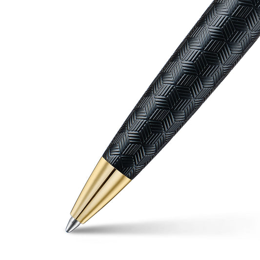 Sheaffer 300 Bolígrafo 9347 en Negro Grabado con Acabados en Oro