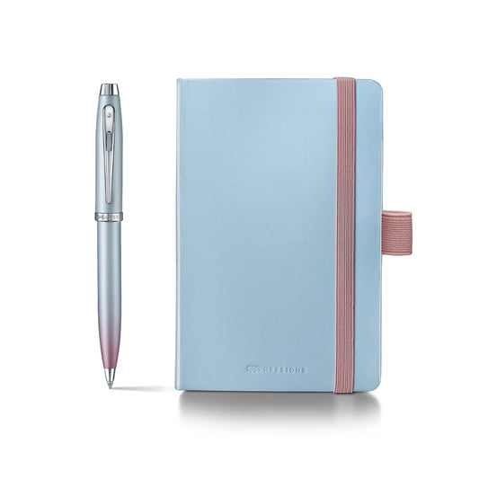Set Sheaffer® Expressions 100 9376 Bolígrafo Cromo Perlado con Cuaderno