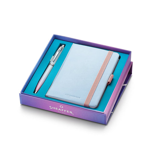 Set Sheaffer® Expressions 100 9376 Bolígrafo Cromo Perlado con Cuaderno