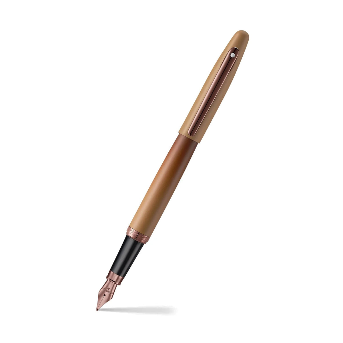 Set Sheaffer® VFM 9428 Pluma Fuente Café Mate, Edición Coffee con Set de 3 Tintas de 10 ml