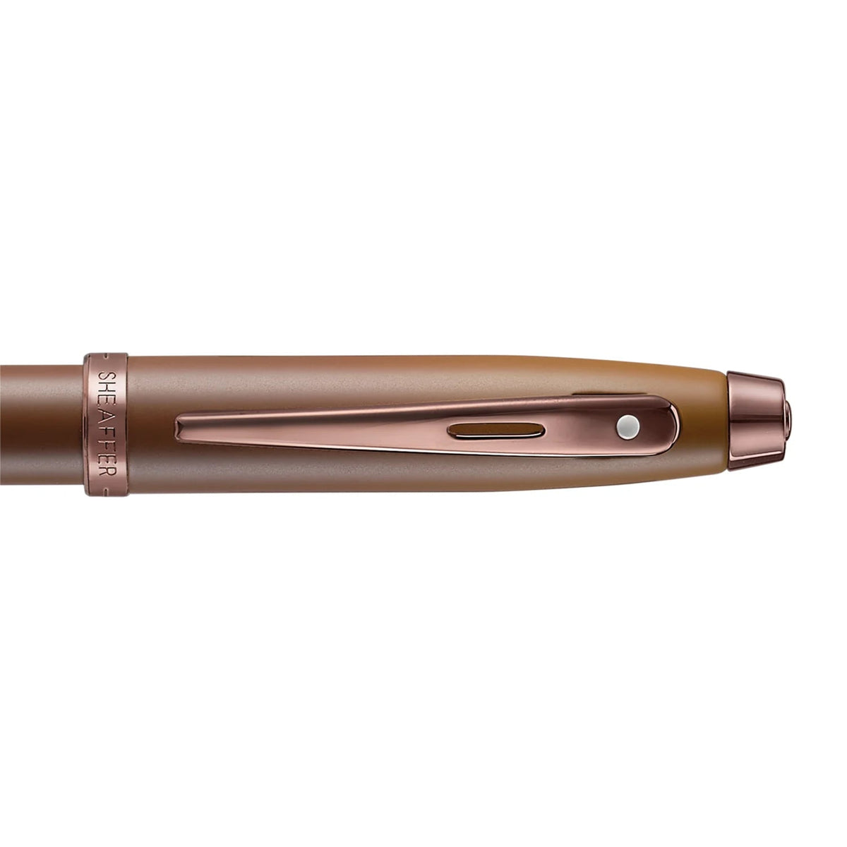 Set Sheaffer® 100 9374 Pluma Fuente Café Mate, Edición Coffee con Estuche de Piel Coffee